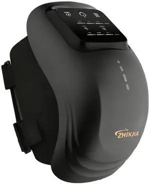 Knee Massager with Heat, 3-in-1 Smart Portable, 3 Vibration Modes and 3 Heating Levels LED Vitality Joints Knee Massager, Gift for Men and Women, Black