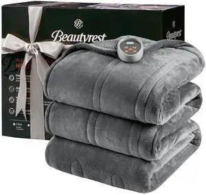 Heated Blanket, Electric Blanket, Soft, Warm, Reversible Plush - Sherpa Heating Blanket with 20 Heat Settings, 1-10 hrs Timer Auto Shut Off, Machine Washable, Twin (84 inx62 in), Grey Heated Blanket, Electric Blanket, Soft, Warm, Reversible Plush - Sherpa Heating Blanket with 20 Heat Settings, 1-10 hrs Timer Auto Shut Off, Machine Washable, Twin (84 inx62 in), Grey
