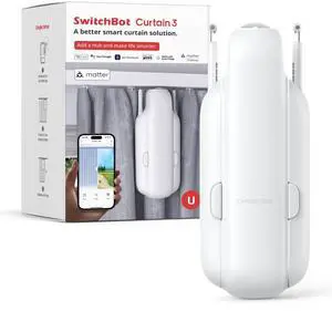 Automatic Curtain Opener - Bluetooth Remote Control Smart Curtain with App, Upgraded High-Performance Motor, Add  Hub to Work with Alexa, Google Home, HomeKit