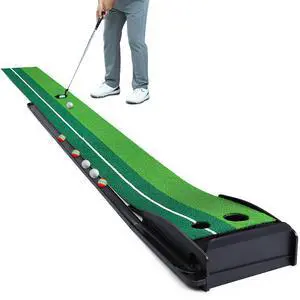Putting Green Golf Putting Mat for Indoor, Putting Matt with Auto Ball Return, Mini Golf Set Golf Accessories for Men, Indoors Golf Matt for Home Office, Gifts for Golfer Putting Green Golf Putting Mat for Indoor, Putting Matt with Auto Ball Return, Mini Golf Set Golf Accessories for Men, Indoors Golf Matt for Home Office, Gifts for Golfer