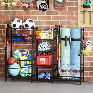 Garage Sports Equipment Organizer Golf Bag Storage Rack | Golf Gift for Men, Ball storage & Golf Organizer for Garage Golf Clubs with Basket and Hooks,Golf Accessories Garage Sports Equipment Organizer Golf Bag Storage Rack | Golf Gift for Men, Ball storage & Golf Organizer for Garage Golf Clubs with Basket and Hooks,Golf Accessories