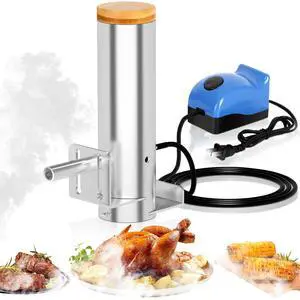 Smoke Generator, Hot and Cold Smoke Generator with Lid & Air Pump, Portable Electric Smoker Grill, Stainless Steel Pellet Smoker Tube, BBQ Premium Smoking Accessories for Smoking Meats and Vegetables Smoke Generator, Hot and Cold Smoke Generator with Lid & Air Pump, Portable Electric Smoker Grill, Stainless Steel Pellet Smoker Tube, BBQ Premium Smoking Accessories for Smoking Meats and Vegetables