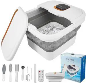 Collapsible Foot Spa Bath with Heat, Motorized Massager, Touch Screen, Foot Pedicure Kit, Temperature Control, Pedicure Foot Spa, Foot Bath Collapsible Foot Spa Bath with Heat, Motorized Massager, Touch Screen, Foot Pedicure Kit, Temperature Control, Pedicure Foot Spa, Foot Bath