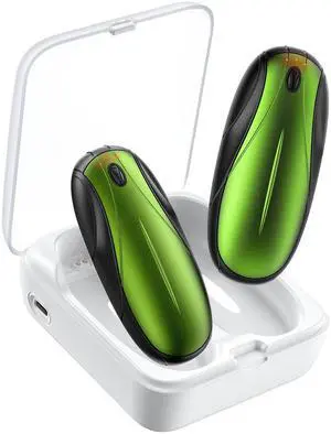 Hand Warmers Rechargeable 2 Pack, 14000mAh Electric Hand Warmers with Charging Case, Quick Charge Portable Heater,Gifts for Christmas, Winter, Outdoor, Camping, Hunting Accessories