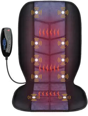 Massage Chair Pad,Back Massager with Heat,Massage Seat Cushion with 10 Vibration Motors,30-60-90 Minutes Heating Options,Chair Massager for Office Chair, Home Office Use Massage Chair Pad,Back Massager with Heat,Massage Seat Cushion with 10 Vibration Motors,30-60-90 Minutes Heating Options,Chair Massager for Office Chair, Home Office Use