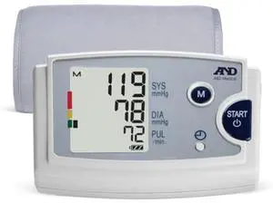 A&D Medical Blood Pressure Monitor for Home Use, UA787EJ Preformed Upper Arm Cuff (9.0-17" / 22-43cm), Easy to Use, One Touch Operation, Avg Memory, 3 Custom Reminders, Carrying Case, AC Adapter A&D Medical Blood Pressure Monitor for Home Use, UA787EJ Preformed Upper Arm Cuff (9.0-17" / 22-43cm), Easy to Use, One Touch Operation, Avg Memory, 3 Custom Reminders, Carrying Case, AC Adapter
