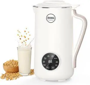 40oz Nut Milk Maker Machine - Multi-Functional Automatic Almond with 10 Blades, Plant-Based, Oat, Soy, and Dairy Free Beverages 12 Hours Timer/Auto-clean/Room Temp/Keep Warm/Boil, White 40oz Nut Milk Maker Machine - Multi-Functional Automatic Almond with 10 Blades, Plant-Based, Oat, Soy, and Dairy Free Beverages 12 Hours Timer/Auto-clean/Room Temp/Keep Warm/Boil, White