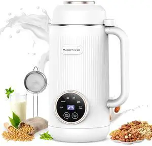 7 in 1 Nut Milk Maker Machine 28oz Automatic Milk Maker for Homemade Coconut, Oat, Soy, Plant-Based Milk, Juice with 18H Delay Start/6H Keep Warm/Self Cleaning (Cream)
