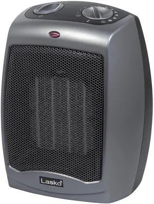 Portable Indoor Electric Ceramic Space Heater with Tip-Over Safety Switch, Overheat Protection and Thermostat, 2 Speeds, Safe for Home, 9.2 Inches, Dark Gray, 1500W, 754201 Portable Indoor Electric Ceramic Space Heater with Tip-Over Safety Switch, Overheat Protection and Thermostat, 2 Speeds, Safe for Home, 9.2 Inches, Dark Gray, 1500W, 754201