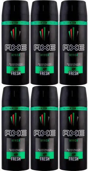 Axe Africa Deodorant Spray 150 ml (6-Pack) Axe Africa Deodorant Spray 150 ml (6-Pack)