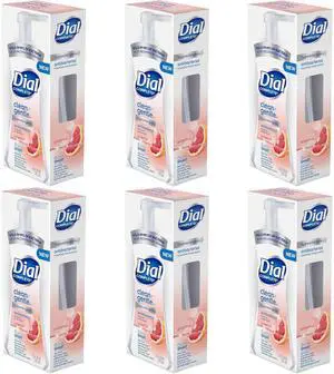 Dial Complete Clean + Gentle Antibacterial Foaming Hand Wash, Grapefruit, 7.5 fl oz (6-Pack) Dial Complete Clean + Gentle Antibacterial Foaming Hand Wash, Grapefruit, 7.5 fl oz (6-Pack)