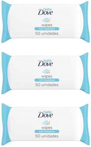 Dove Baby Wipes, Rich Moisture (3-Pack) Dove Baby Wipes, Rich Moisture (3-Pack)