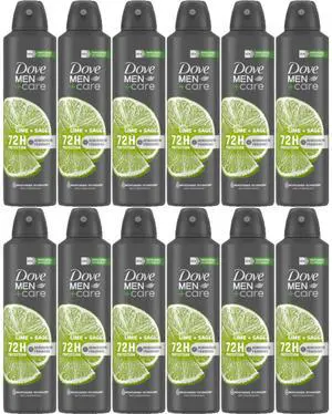 Dove Men Antiperspirant Spray Lime & Sage 150 ml (12-Pack) Dove Men Antiperspirant Spray Lime & Sage 150 ml (12-Pack)
