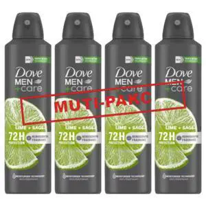 Dove Men Antiperspirant Spray Lime & Sage 150 ml 4 PACK Dove Men Antiperspirant Spray Lime & Sage 150 ml 4 PACK