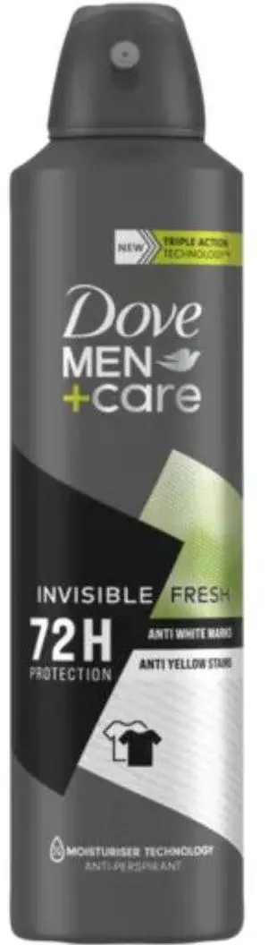 Dove Men Deodorant Spray Invisible Fresh 150 ml (1-Pack) Dove Men Deodorant Spray Invisible Fresh 150 ml (1-Pack)