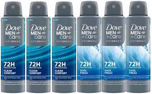 Dove Men+Care Advanced Spray Antiperspirant Variety Pack 3 Clean Comfort / 3 Cool Fresh 150 ml Dove Men+Care Advanced Spray Antiperspirant Variety Pack 3 Clean Comfort / 3 Cool Fresh 150 ml