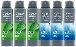 Dove Men+Care Advanced Spray Antiperspirant Variety Pack 3 Extra Fresh / 3 Cool Fresh 150 ml Dove Men+Care Advanced Spray Antiperspirant Variety Pack 3 Extra Fresh / 3 Cool Fresh 150 ml