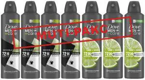 Dove Men+Care Antiperspirant Spray Bundle - 3 Lime & Sage + 4 Invisible Fresh 150ml Each Dove Men+Care Antiperspirant Spray Bundle - 3 Lime & Sage + 4 Invisible Fresh 150ml Each