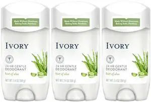 Ivory Gentle 24HR Deodorant Aloe 2.4 oz (3-Pack) Ivory Gentle 24HR Deodorant Aloe 2.4 oz (3-Pack)