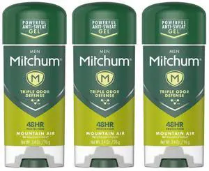 Mitchum Mens Antiperspirant Deodorant Gel Stick, Mountain Air Scent, 3.4 oz (3-Pack / 3.4 Ounce (Pack of 1)) Mitchum Mens Antiperspirant Deodorant Gel Stick, Mountain Air Scent, 3.4 oz (3-Pack / 3.4 Ounce (Pack of 1))