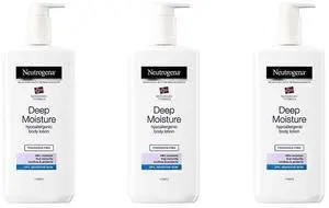 Neutrogena Norwegian Formula Deep Moisture Hypoallergenic Body Lotion For Dry Skin, 13.5 oz (3-Pack) Neutrogena Norwegian Formula Deep Moisture Hypoallergenic Body Lotion For Dry Skin, 13.5 oz (3-Pack)