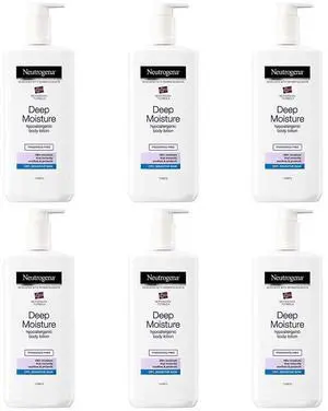 Neutrogena Norwegian Formula Deep Moisture Hypoallergenic Body Lotion For Dry Skin, 13.5 oz (6-Pack) Neutrogena Norwegian Formula Deep Moisture Hypoallergenic Body Lotion For Dry Skin, 13.5 oz (6-Pack)