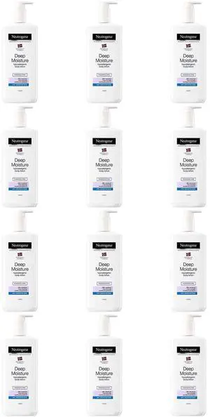 Neutrogena Norwegian Formula Deep Moisture Hypoallergenic Body Lotion For Dry Skin, 13.5 oz (12-Pack) Neutrogena Norwegian Formula Deep Moisture Hypoallergenic Body Lotion For Dry Skin, 13.5 oz (12-Pack)