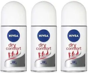 Nivea Dry Comfort Roll-On Antiperspirant Deodorant For Women 50 ml (3-Pack) Nivea Dry Comfort Roll-On Antiperspirant Deodorant For Women 50 ml (3-Pack)