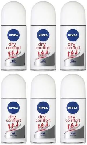 Nivea Dry Comfort Roll-On Antiperspirant Deodorant For Women 50 ml (6-Pack) Nivea Dry Comfort Roll-On Antiperspirant Deodorant For Women 50 ml (6-Pack)