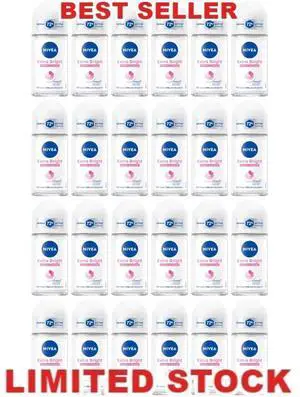 Nivea Extra Brightening Roll-On Antiperspirant 24 x 50ml Nivea Extra Brightening Roll-On Antiperspirant 24 x 50ml