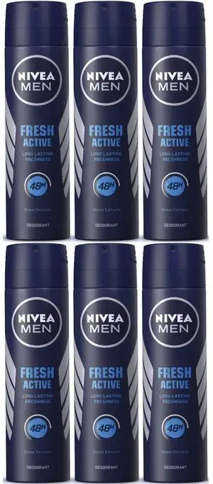 Nivea Fresh Active Body Spray 150 ml (6-Pack) Nivea Fresh Active Body Spray 150 ml (6-Pack)
