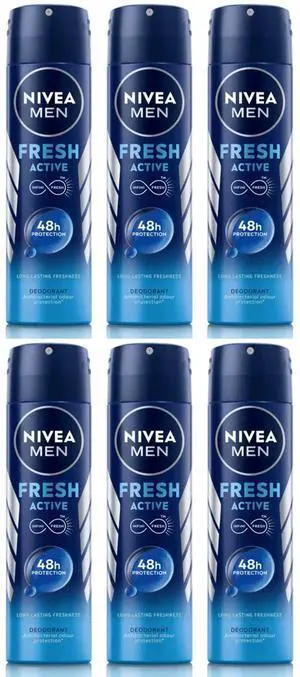 Nivea Fresh Active Body Spray, 150 ml (6-Pack) Nivea Fresh Active Body Spray, 150 ml (6-Pack)