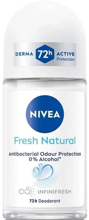 Nivea Fresh Natural Roll-On Antiperspirant Deodorant for Women 50 mL (1-Pack) Nivea Fresh Natural Roll-On Antiperspirant Deodorant for Women 50 mL (1-Pack)
