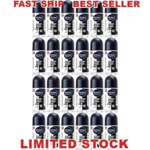Nivea Men Black & White Original Roll-On Deodorant 24 x 50ml Nivea Men Black & White Original Roll-On Deodorant 24 x 50ml