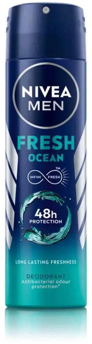 Nivea Men Fresh Ocean Deodorant Spray 150 ml (3-Pack) Nivea Men Fresh Ocean Deodorant Spray 150 ml (3-Pack)