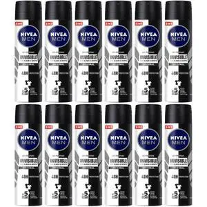 Nivea Men Invisible Black & White Spray 150 ml (12-Pack) Nivea Men Invisible Black & White Spray 150 ml (12-Pack)