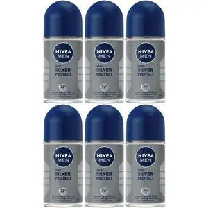 Nivea Men Silver Protect Roll On Deodorant 50 ml (6-Pack) Nivea Men Silver Protect Roll On Deodorant 50 ml (6-Pack)