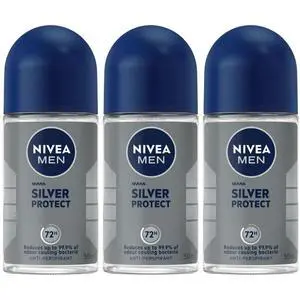 Nivea Men Silver Protect Roll On Deodorant 50 ml (3-Pack) Nivea Men Silver Protect Roll On Deodorant 50 ml (3-Pack)