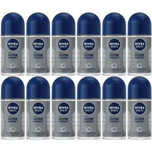 Nivea Men Silver Protect Roll On Deodorant 50 ml (12-Pack) Nivea Men Silver Protect Roll On Deodorant 50 ml (12-Pack)