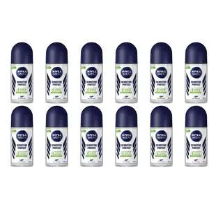 Nivea Men Sensitive Protect Roll-On Antiperspirant Deodorant, 50 ml (12-Pack) Nivea Men Sensitive Protect Roll-On Antiperspirant Deodorant, 50 ml (12-Pack)
