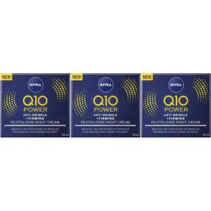 Nivea Q10 Power Anti Wrinkle Night Cream 50 ml (3-Pack) Nivea Q10 Power Anti Wrinkle Night Cream 50 ml (3-Pack)