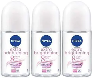 Nivea Roll On Extra Brightening 25 ml (3-Pack) Nivea Roll On Extra Brightening 25 ml (3-Pack)