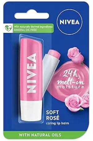 Nivea Soft Rose Lip Balm, 5 ml (1-Pack) Nivea Soft Rose Lip Balm, 5 ml (1-Pack)