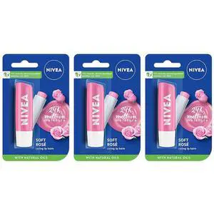 Nivea Soft Rose Lip Balm, 5 ml (3-Pack) Nivea Soft Rose Lip Balm, 5 ml (3-Pack)