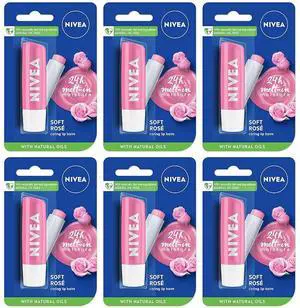 Nivea Soft Rose Lip Balm, 5 ml (6-Pack) Nivea Soft Rose Lip Balm, 5 ml (6-Pack)