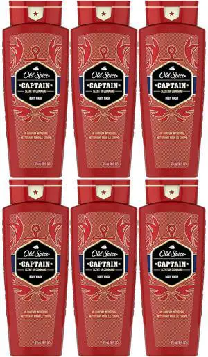 Old Spice Body Wash Captain 16 oz (6-Pack) Old Spice Body Wash Captain 16 oz (6-Pack)