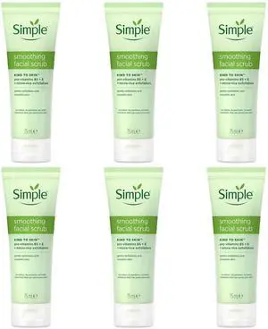 Simple Kind To Skin Smoothing Facial Scrub, 75 ml (6-Pack) Simple Kind To Skin Smoothing Facial Scrub, 75 ml (6-Pack)