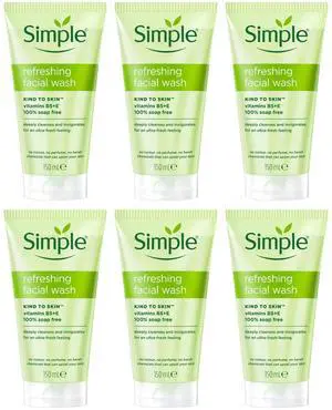 Simple Refresh Facial Wash Gel, 150 ml (6-Pack) Simple Refresh Facial Wash Gel, 150 ml (6-Pack)