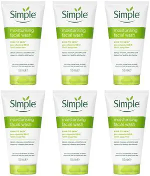 Simple Moistuirising Foaming Facial Wash (6-Pack) Simple Moistuirising Foaming Facial Wash (6-Pack)