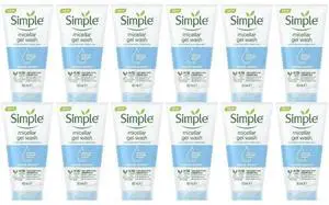 Simple Water Boost Micellar Gel Facial Wash, 5 oz (12-Pack) Simple Water Boost Micellar Gel Facial Wash, 5 oz (12-Pack)